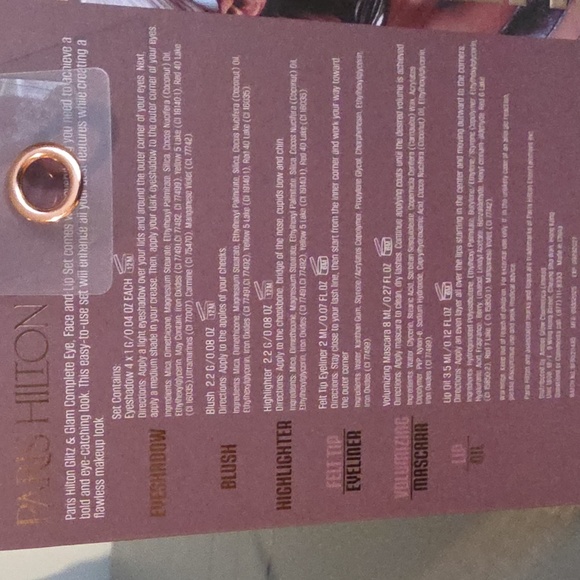 PARUS HILTON NEW Glitz & Glam Complete Eye, Face, And Lip Set - Picture 7 of 10